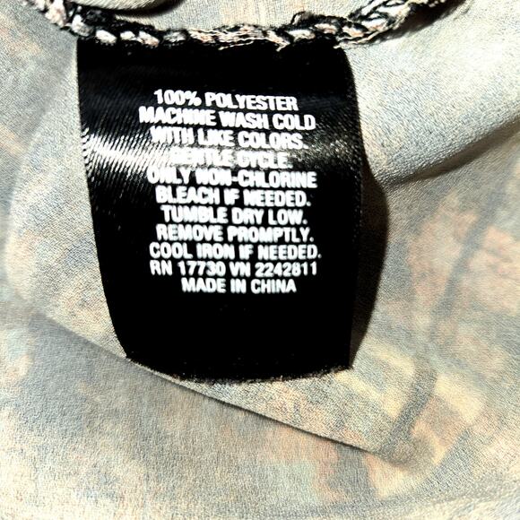 Women's Small Brown Black Lace Sleeveless Top Shirt Blouse Miss Size 4 6 S - Picture 4 of 6